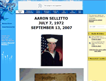 Tablet Screenshot of aaronsellitto.memory-of.com
