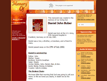 Tablet Screenshot of daniel-buber.memory-of.com