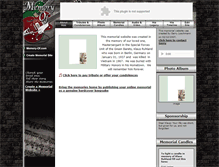 Tablet Screenshot of klaus-ruhland.memory-of.com