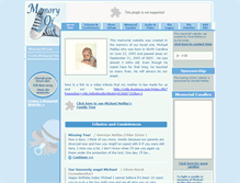 Tablet Screenshot of michael-maltba.memory-of.com