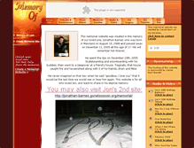 Tablet Screenshot of jonathan-barnes.memory-of.com