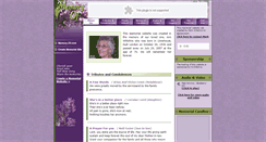 Desktop Screenshot of ann-wiltshire.memory-of.com