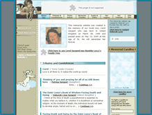 Tablet Screenshot of carol-sargent.memory-of.com