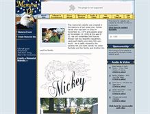 Tablet Screenshot of mickey-jarrell.memory-of.com