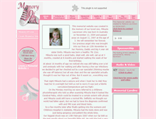 Tablet Screenshot of mikayla-laurenson.memory-of.com