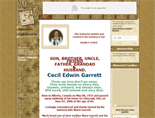 Tablet Screenshot of cecil-garrett.memory-of.com