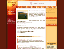 Tablet Screenshot of jason-nelson.memory-of.com