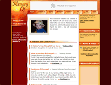 Tablet Screenshot of corey-keller.memory-of.com