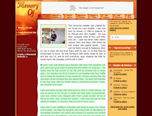 Tablet Screenshot of luke-mueller.memory-of.com