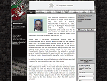Tablet Screenshot of joseph-manduca.memory-of.com