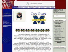 Tablet Screenshot of cory-stuart.memory-of.com