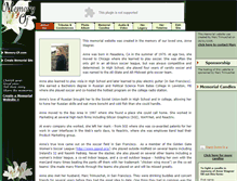 Tablet Screenshot of anne-wagner.memory-of.com