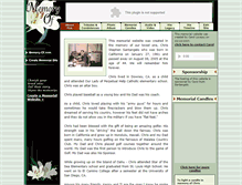Tablet Screenshot of chris-santangelo.memory-of.com