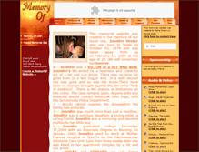 Tablet Screenshot of jenniferdhester.memory-of.com