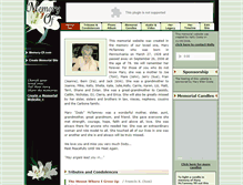 Tablet Screenshot of mary-mctamney.memory-of.com