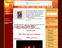 Tablet Screenshot of jake-dreier.memory-of.com