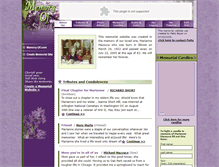 Tablet Screenshot of marianne-mazzuca.memory-of.com