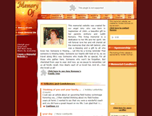 Tablet Screenshot of amyromano.memory-of.com