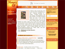 Tablet Screenshot of amy-classen.memory-of.com
