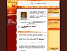 Tablet Screenshot of peterfindlay.memory-of.com