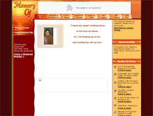 Tablet Screenshot of christina-cruz.memory-of.com