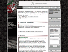 Tablet Screenshot of matthew-brudner.memory-of.com