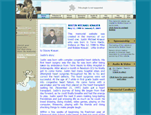Tablet Screenshot of justin-knauer.memory-of.com