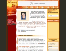 Tablet Screenshot of georgie.memory-of.com