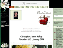 Tablet Screenshot of chrisbishop.memory-of.com