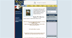 Desktop Screenshot of kyle-brown.memory-of.com