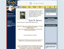 Tablet Screenshot of kyle-brown.memory-of.com