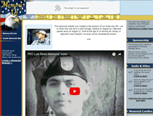 Tablet Screenshot of luis-perez.memory-of.com