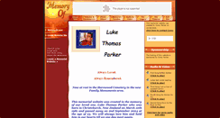 Desktop Screenshot of luke-parker.memory-of.com