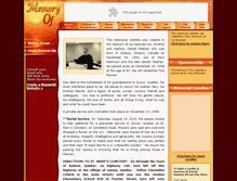 Tablet Screenshot of daniel-meehan.memory-of.com