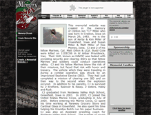 Tablet Screenshot of cjmiller.memory-of.com