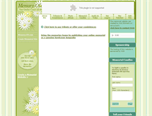 Tablet Screenshot of jessica-schmehr.memory-of.com