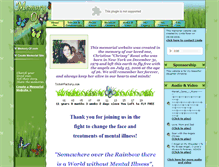 Tablet Screenshot of christinarossi.memory-of.com