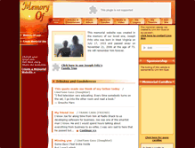 Tablet Screenshot of joseph-fritz.memory-of.com