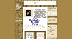 Desktop Screenshot of christopher-parks.memory-of.com