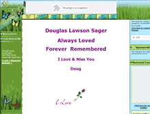 Tablet Screenshot of douglas-sager.memory-of.com