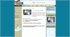 Desktop Screenshot of leona-alexander.memory-of.com