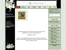 Tablet Screenshot of danny-caggianiello.memory-of.com