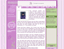 Tablet Screenshot of lavina.memory-of.com