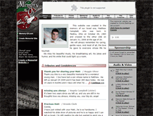 Tablet Screenshot of matthew-campbell.memory-of.com