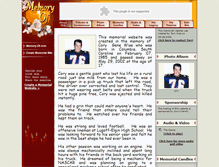 Tablet Screenshot of corywise.memory-of.com