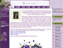 Tablet Screenshot of kelsey-lindberg.memory-of.com