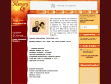 Tablet Screenshot of dulcie-mcgill-clayton.memory-of.com