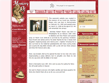 Tablet Screenshot of nicholas-pisano.memory-of.com