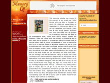 Tablet Screenshot of justin-decker.memory-of.com