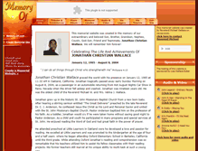 Tablet Screenshot of jonathan-christian-wallace.memory-of.com